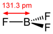 Boron trifluoride in 2D