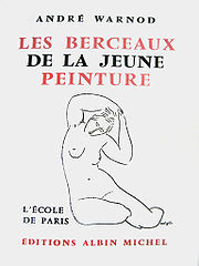 Couverture d'un livre illustrée d'un dessin en ligne claire d'un nu féminin assis, la tête penchée sur sa gauche