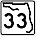 State Road 33 marker