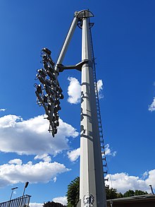 Klappflutlichtmast im KarLi Babelsberg