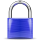 Dark blue padlock