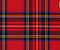 Image 79The Royal Stewart tartan. It is also the personal tartan of Queen Elizabeth II Tartan is used in clothing, such as skirts and scarves, and has also appeared on tins of Scottish shortbread. (from Culture of the United Kingdom)