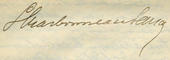 signature de Louis Charbonneau-Lassay