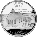 Iowa state quarter reverse (2004)