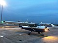 Seletar Flying Club's Cessna 172 9V-BOQ during preflight preparation for night operations