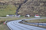 Main road No.11 passing Vatnsoyrar