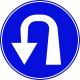 Compulsory left U-turn