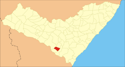 Location of Olho d'Água Grande