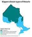 Image 4Köppen Climate Map of Ontario (from Eastern Ontario)