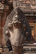 Nâga : détail du pont de Nagas du Prasat Phnom Rung, Thaïlande.