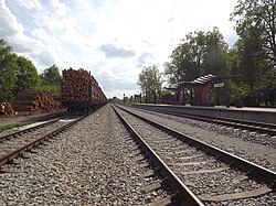 Sangaste railway station in Tsirguliina