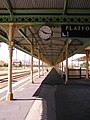 Bahnsteig des Bahnhofes (längster Bahnsteig der südlichen Hemisphäre)