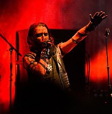 Zpěvák Kvohst z Dødheimsgard, Hellfest 2011