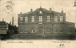 Station Jupille op een ansichtkaart uit 1905