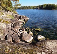 Rives rocheuses de Korpilahti à Oravisalmi.