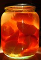 Image 46Peach kompot, traditional to several countries in Eastern and Southeastern Europe. (from List of national drinks)