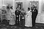 Kronprinsesse Beatrix (no Dronning Beatrix), Kronprins Akihito (no Keisar Akihito), Dronning Juliana (død), Kronprinsesse Michiko (no Keiserinne Michiko) og Prins Claus (død), 5. oktober 1979