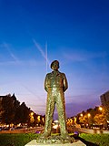 Statue of Bernard Montgomery in Montgomery Square, Brussels