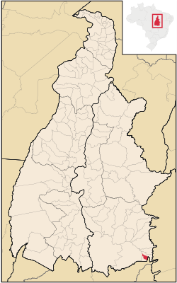 Location in Tocantins state