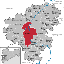 Zwickau – Mappa