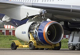 Aviadvigatel PS-90 which powers the Ilyushin Il-96, Tupolev Tu-204, Ilyushin Il-76