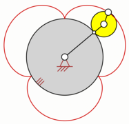 Epizykloide mit Übersetzungsverhältnis i=3/1