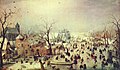 Winterlandschap met ijsvermaak (1608) Hendrick Avercamp, Rijksmuseum