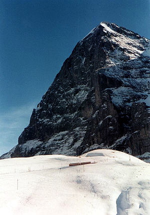 Eiger kun rigardo al la Eigernordvando