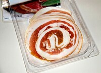 Packaged pancetta