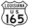 U.S. Highway 165 marker