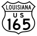 U.S. Highway 165 marker