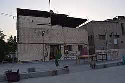 A view of the facade of the Matter Mosque located within Qatif Castle.