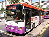 Singapore Bus Service Duple Metsec bodied Dennis Dart in January 2009