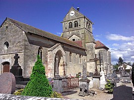 The church of Saint-Vrain in Saint-Vrain