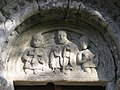 Tímpano da portada de Santa Mariña de Fragas (Campo Lameiro, Pontevedra)