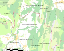 Bellecombe-en-Bauges - Localizazion