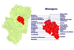 Alberuela de Tubo – Mappa