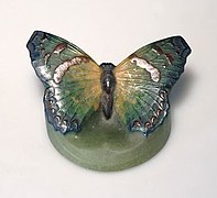 Butterfly paperweight, Amalric Walter and Henri Bergé, ca.1925