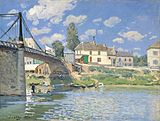 Alfredi Sisley Pons prope Villeneuve-la-Garenne, 1872, Museum Artis Metropolitanum