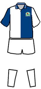 Shirts of Blackburn Rovers