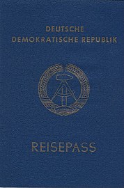 Reisepass der DDR bis 1990