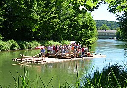 Balsa no río Isar