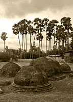 Buddhist Archeological excavations at Kandarodai in Jaffna, ruins dated to the 9th century AD.