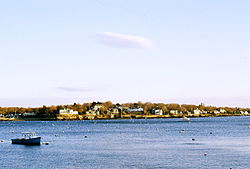 Marblehead Neck as viewed from the Landing on State Street.