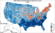 Presidential election results by county