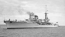 Italian Condottieri-class cruiser Raimondo Montecuccoli