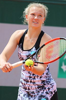 Kateřina Siniaková na French Open 2018