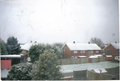 A picture of Banbury town in the snow during 2009.