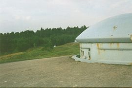 Tourelle pour deux canons de 75 mm de l'ouvrage de Froideterre.