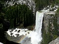 Fall and hikers from the connector trail to the John Muir Trail